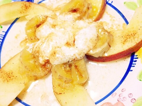 ホット★バナナ＆りんごヨーグルト